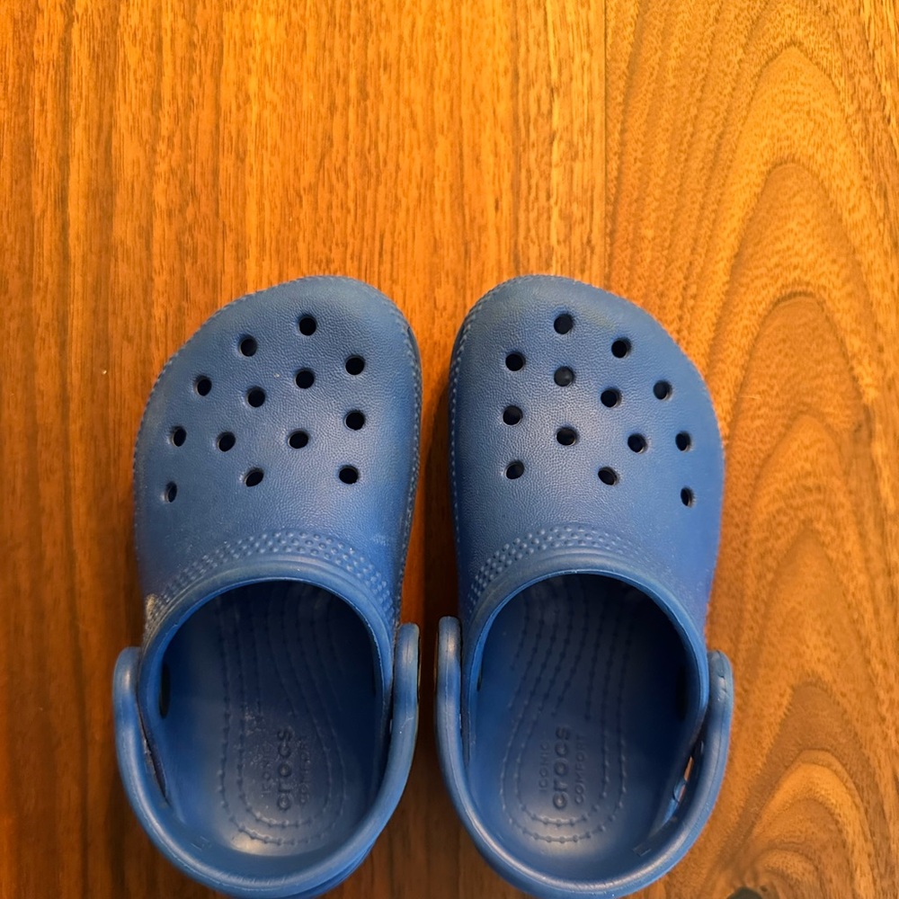 CROCS Blue Water Shoes with Perforated Design